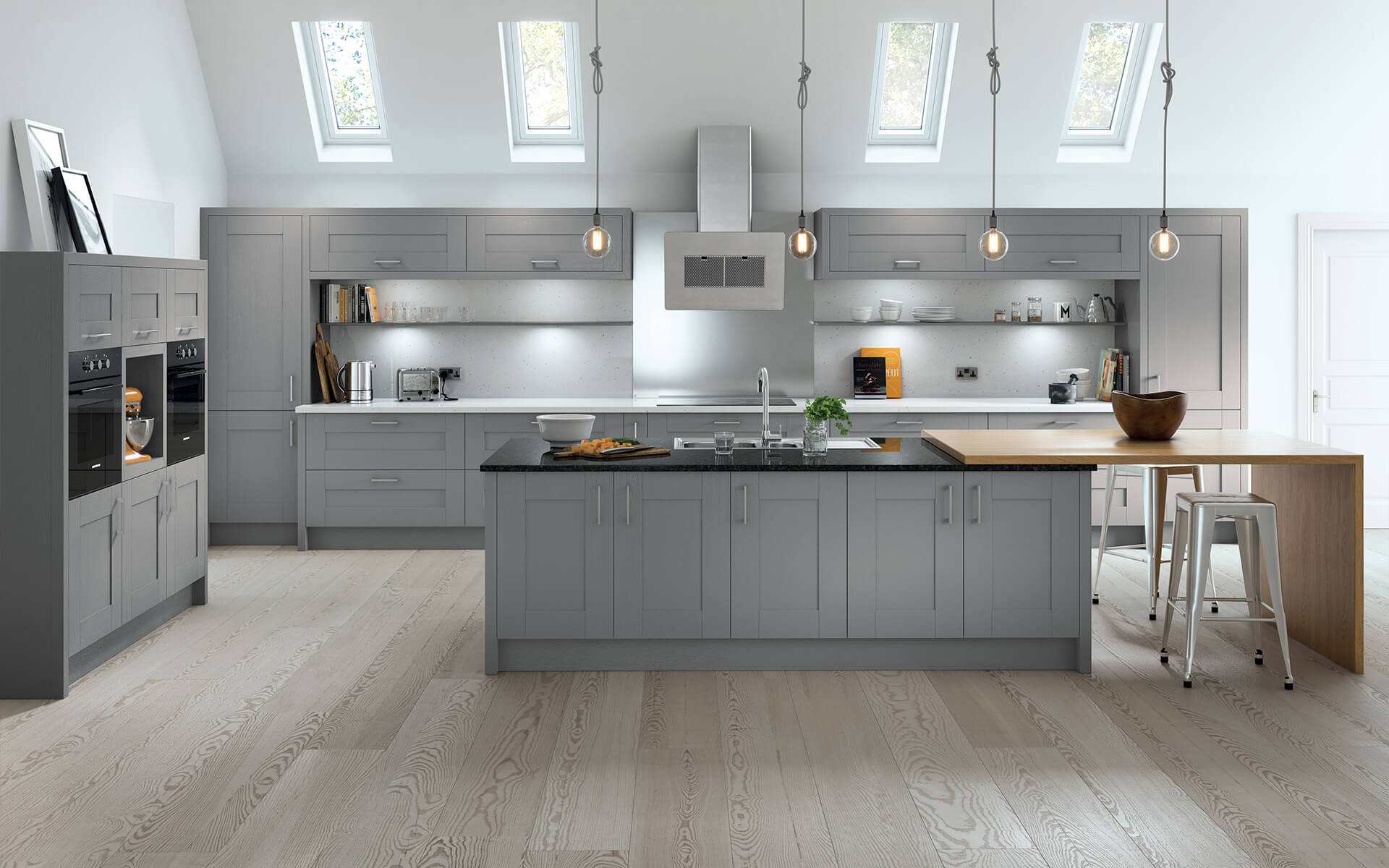 Dust Grey Replacement Shaker Kitchen Doors Available Online From Better Kitchens