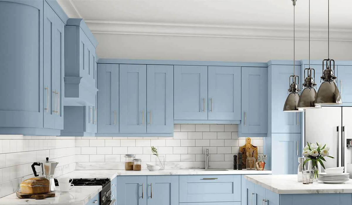 Elsworthy Blue Kitchen Wall Units