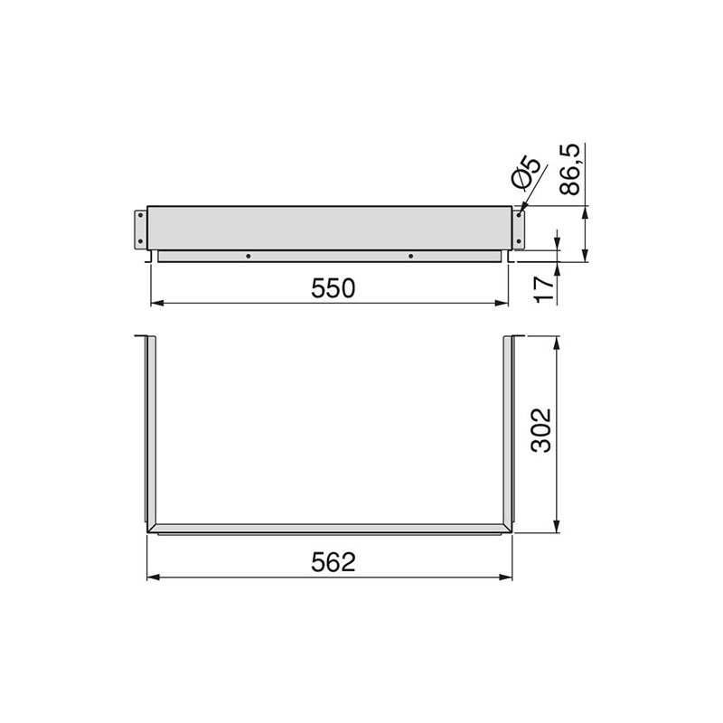 Steel Under-Sink Drawer Insert Dimensions