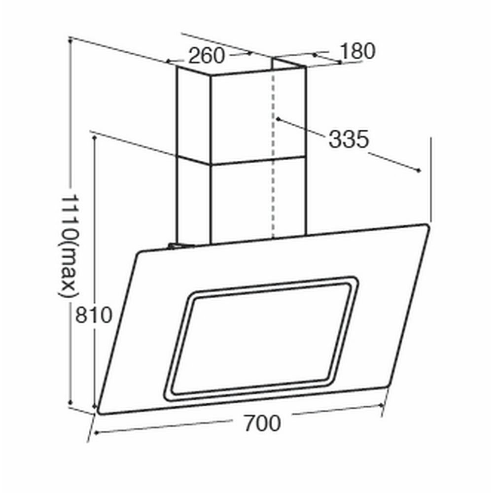 Cda 70cm deals cooker hood