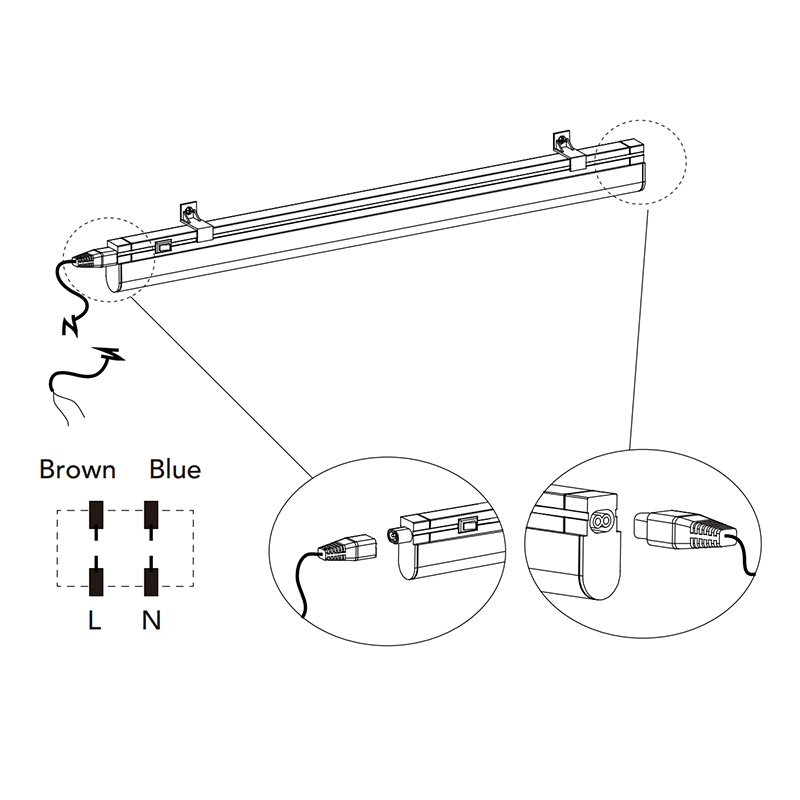 620mm (10w) Linkable LED Strip Light LED Link Light Dims 4