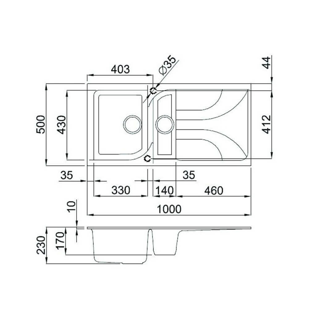 Sink Dimensions