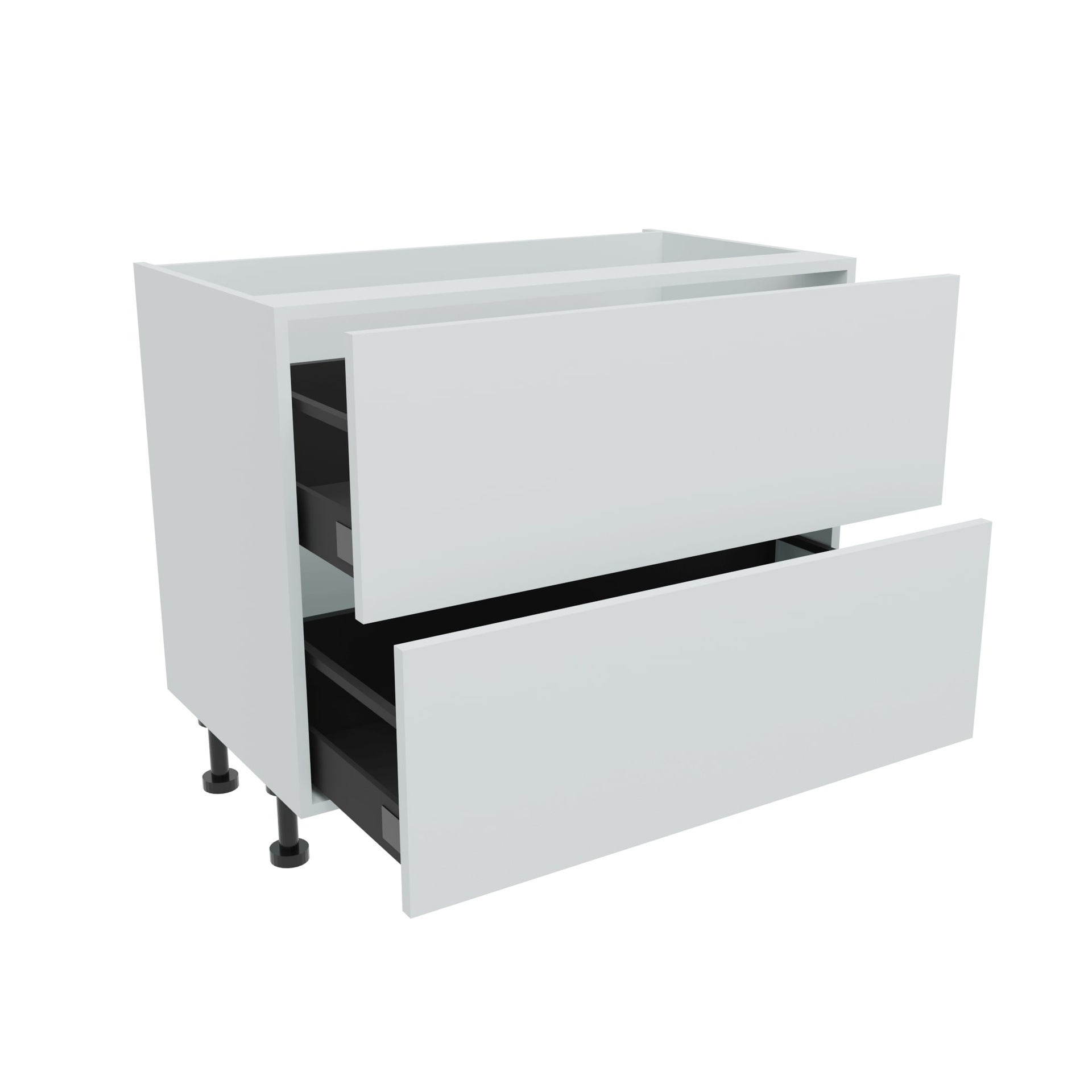 1000mm 2 Drawer Base Unit