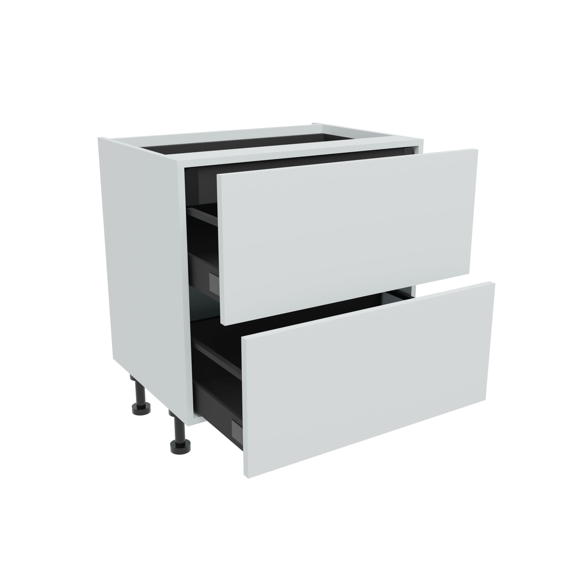 800mm 2 Drawer Base Unit + 1 Internal