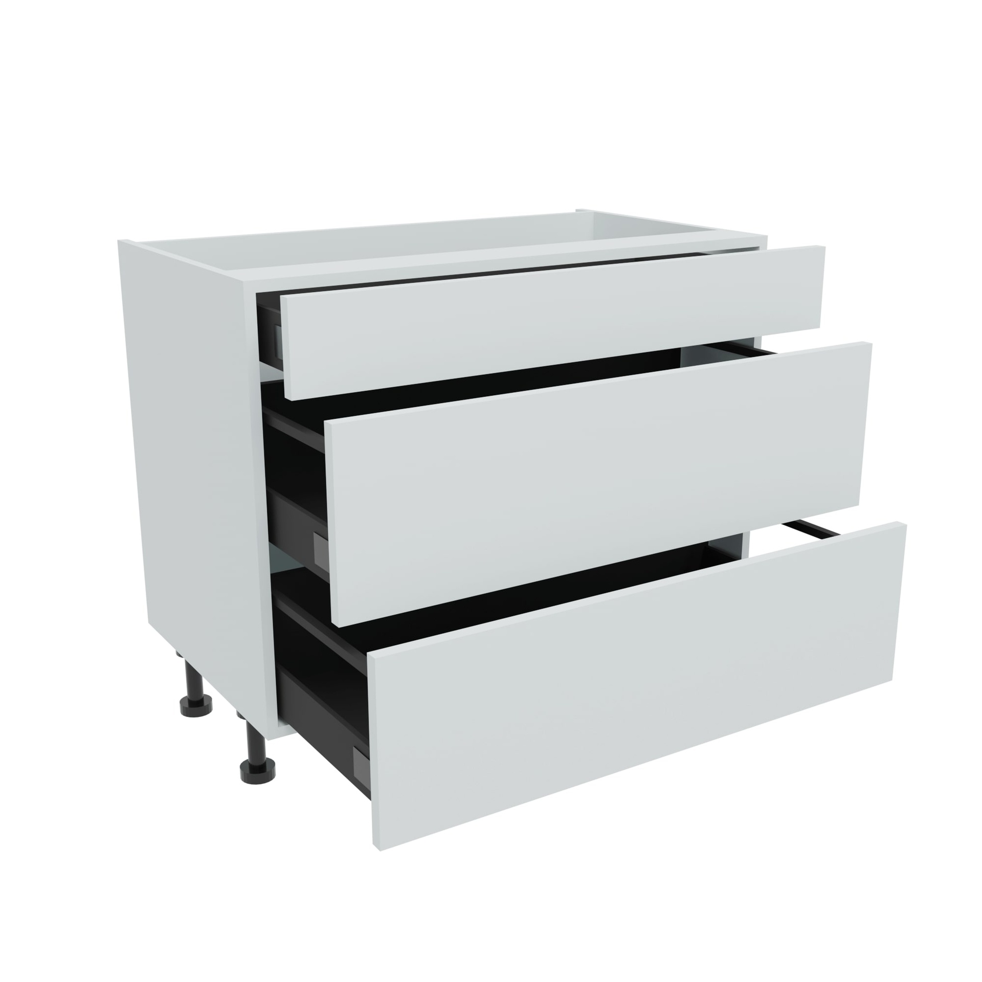 1000mm 3 Drawer Base Unit