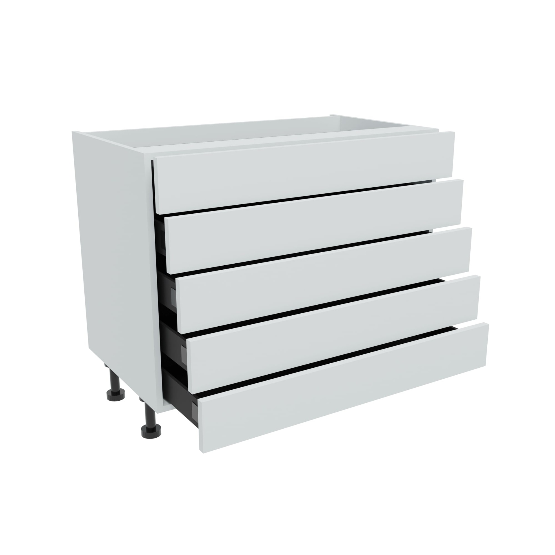 1000mm 5 Drawer Base Unit