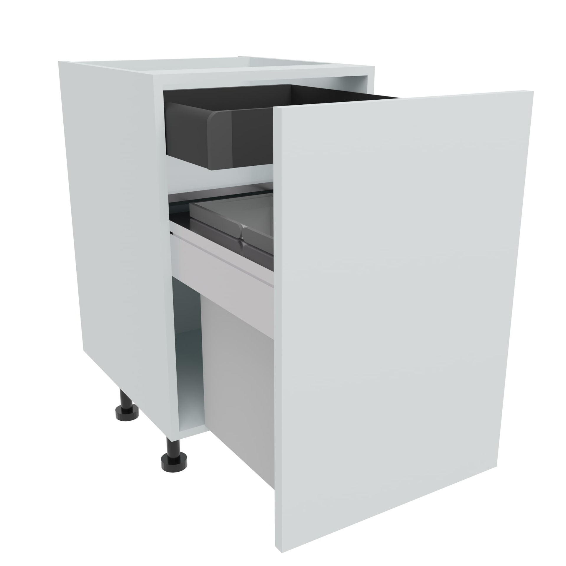 500mm BIN STORE Base Unit Highline with Internal Drawer (2 x 21L)