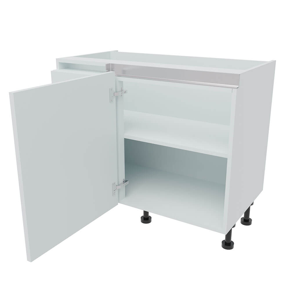 1000mm True Handleless Highline Corner Base Unit - 600mm Door (Left Blank)