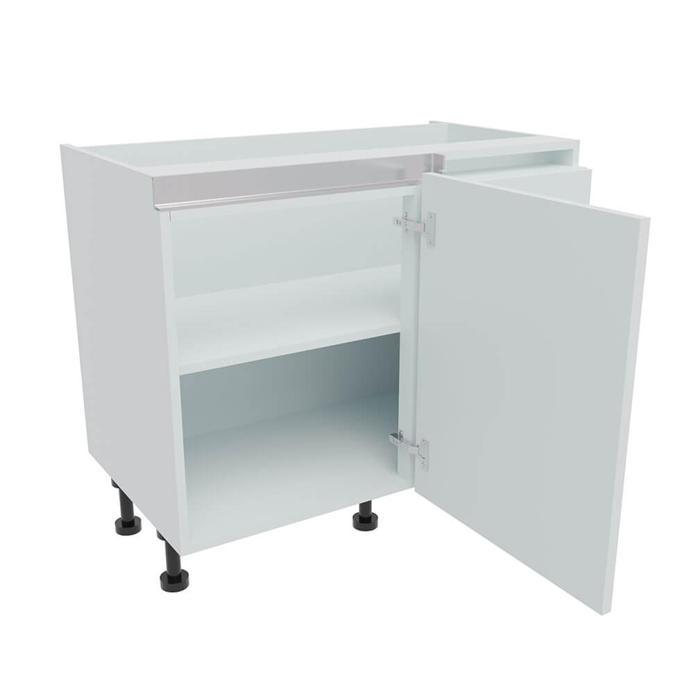 1000mm True Handleless Highline Corner Base Unit - 550mm Door (Right Blank)