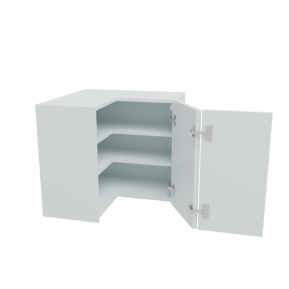 620 x 620mm True Handleless L-Shape Corner Wall Unit (Low)