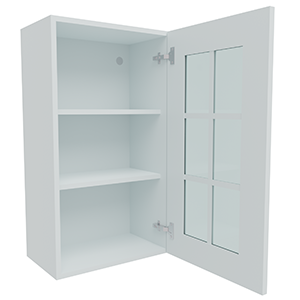 500mm 6 Panel Georgian Glass Door Wall Unit (High)