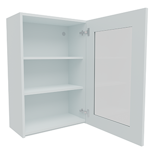 600mm True Handleless Glass Door Wall Unit (Medium)