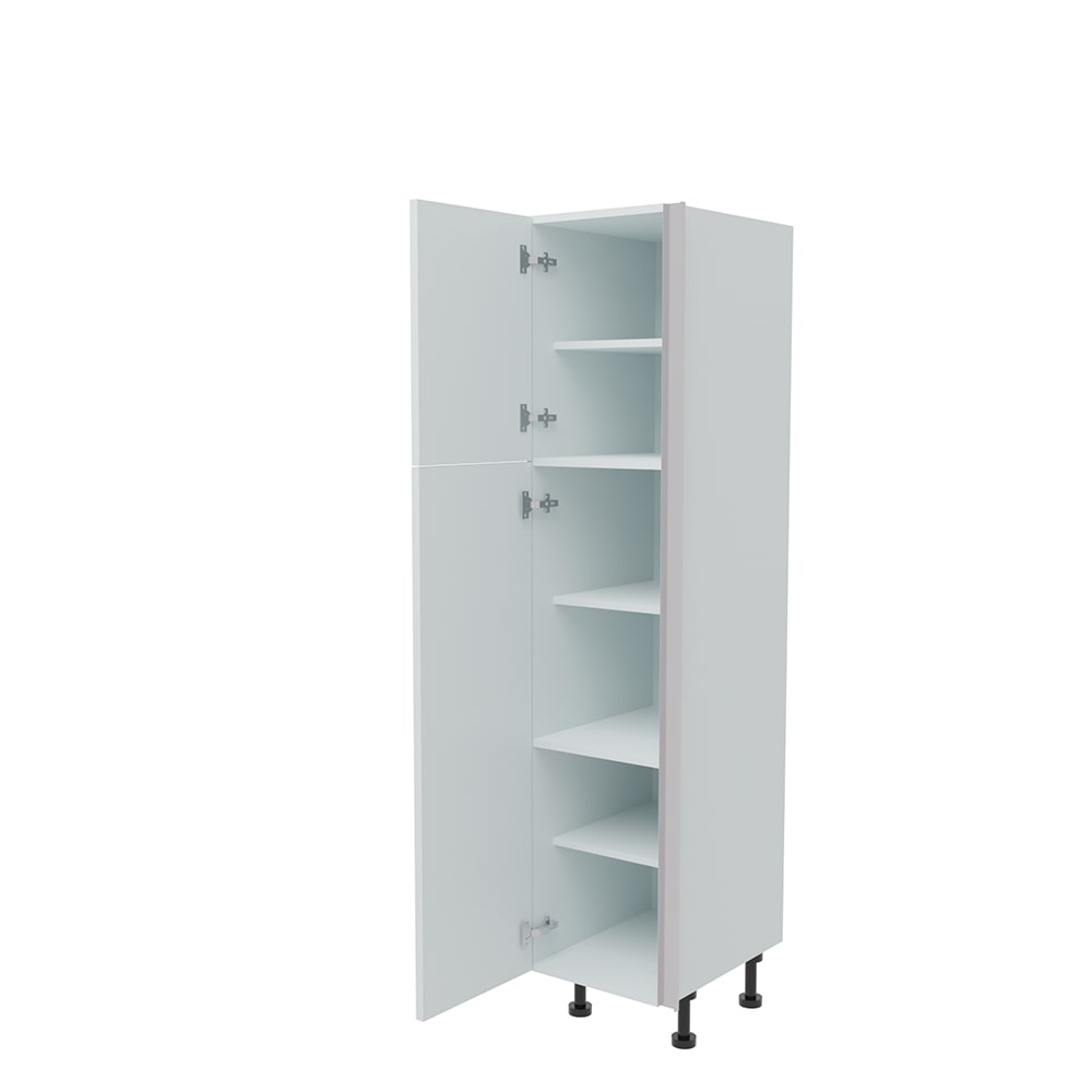 400mm True Handleless Larder Unit - (570mm Top Door) LH Hinge (Low)