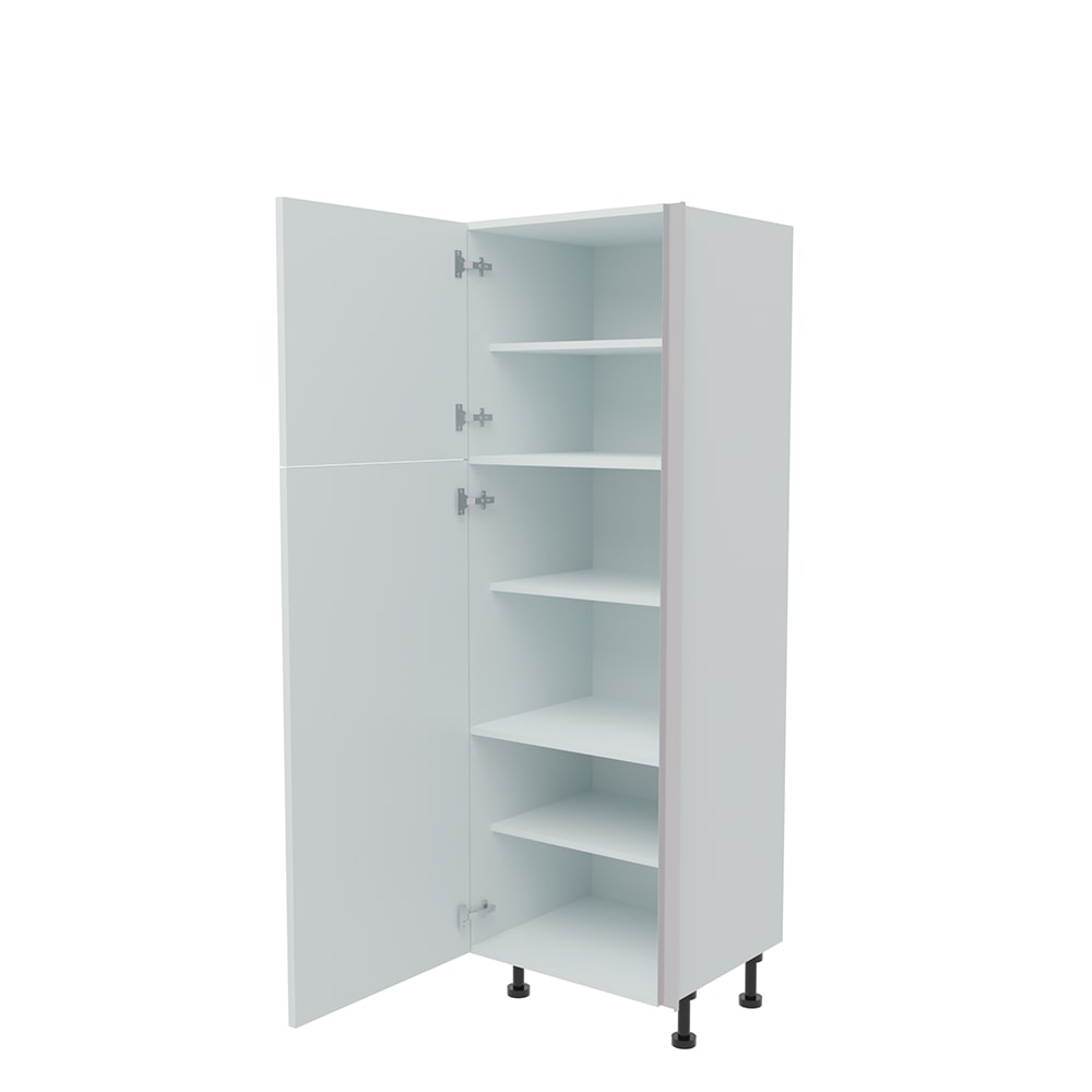 600mm True Handleless Larder Unit - (570mm Top Door) LH Hinge (Low)