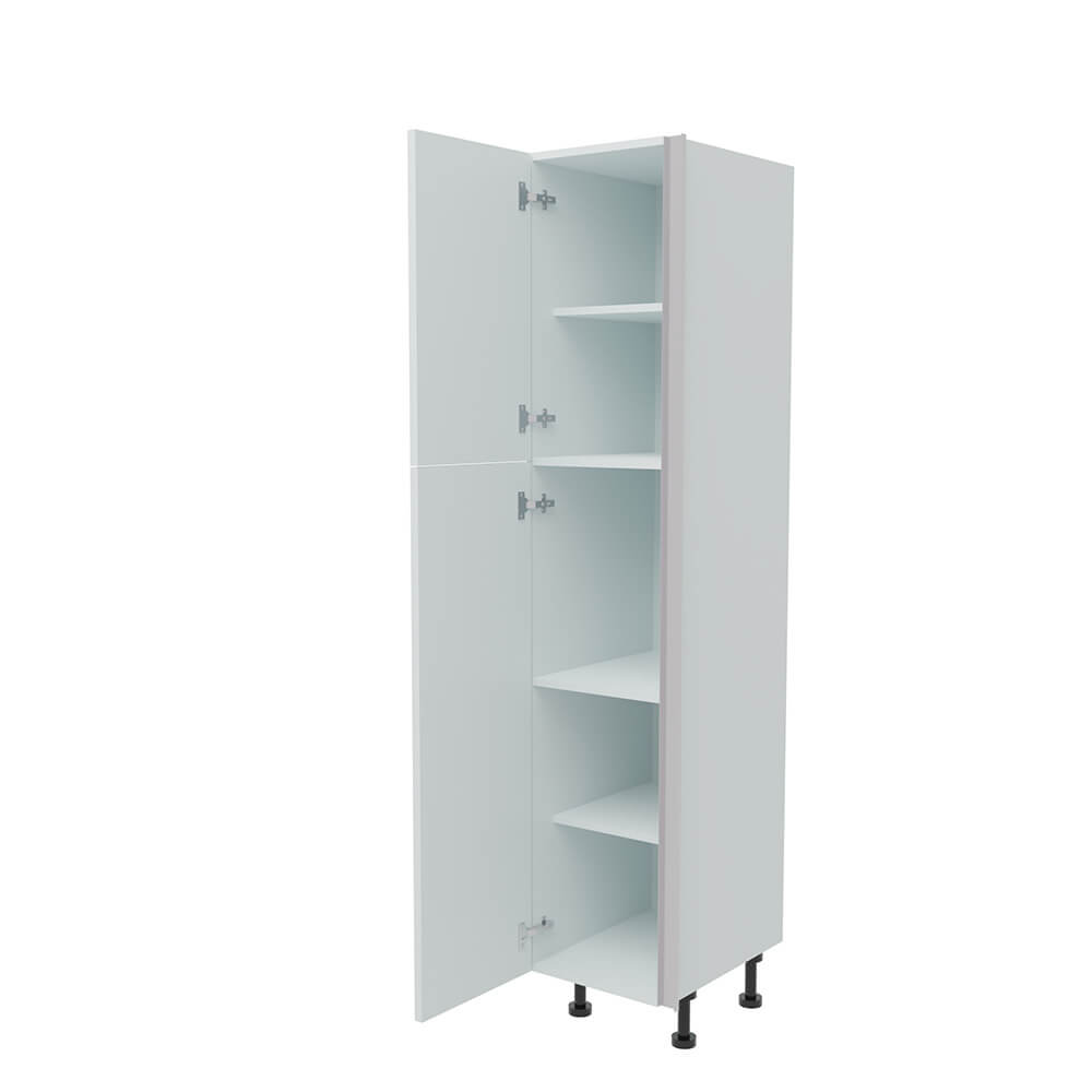 400mm True Handleless Larder Unit - 720mm Top Door - LH Hinge (Medium)