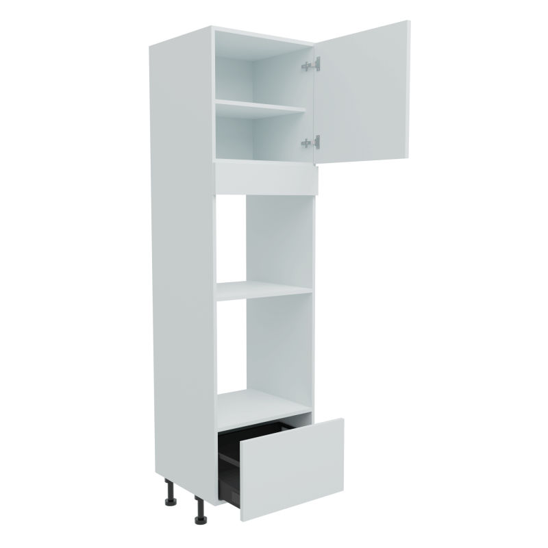 600mm Tall - 2 x Single Ovens Housing with 1 x Drawers (High)