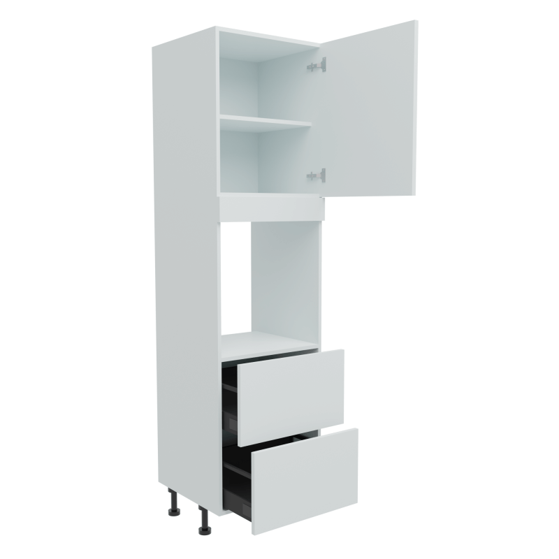 600mm Tall Single Oven Housing with 2 x Drawers (High)