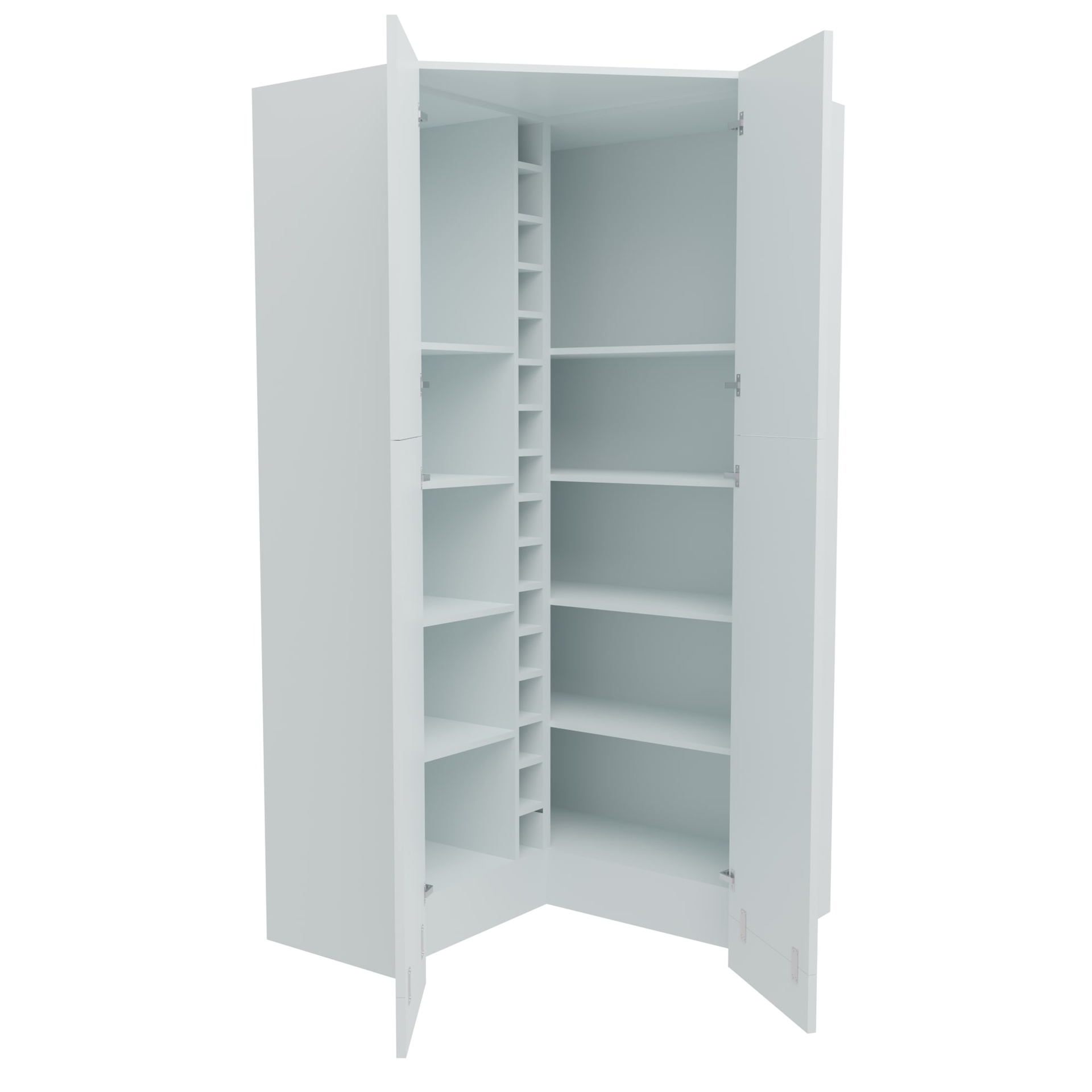 Walk-In Corner Larder (High) - 2300mm x 1144mm x 1144mm x 560mm Deep