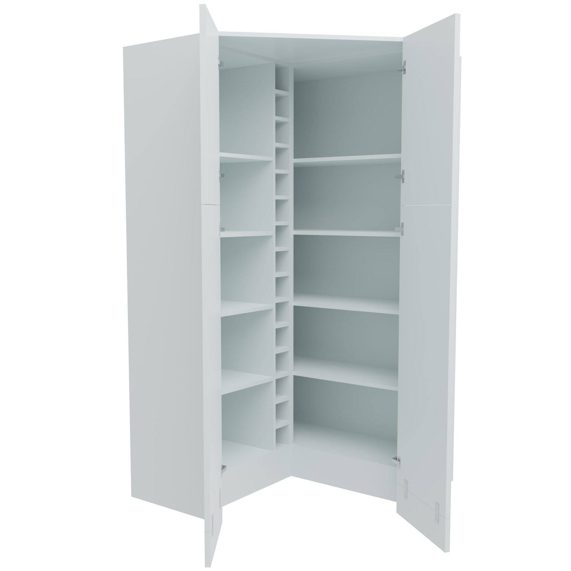 Walk-In Corner Larder (Medium) - 2120mm x 1144mm x 1144mm x 560mm Deep