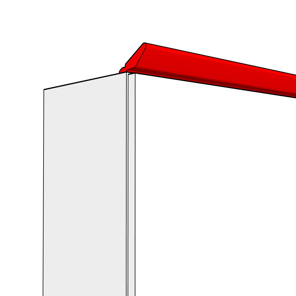 Darlington Smooth Matt Straight Cornice - Tangent - 3m