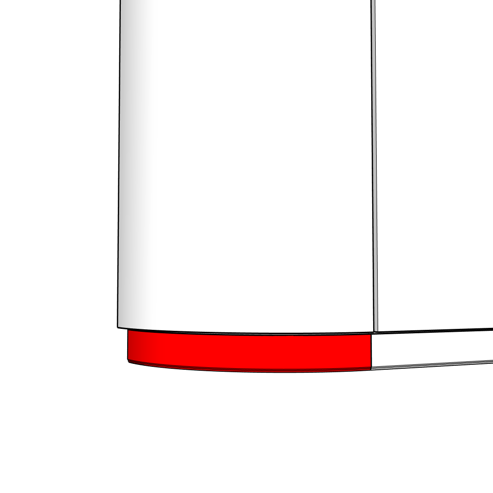 Bowood (Premium Colours) External Curved Pelmet - Tangent