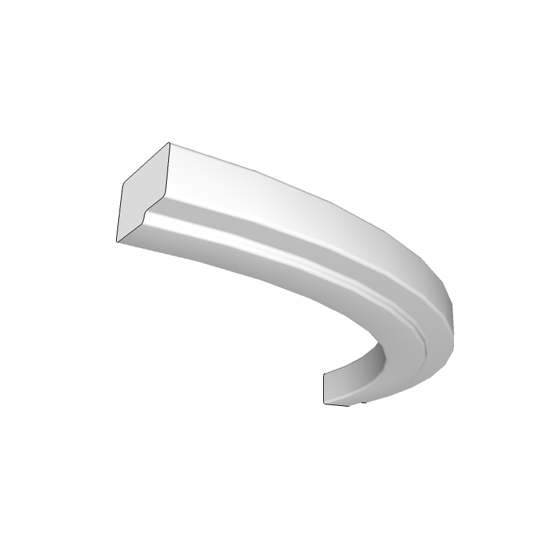 Liscio External Curved Cornice - Universal