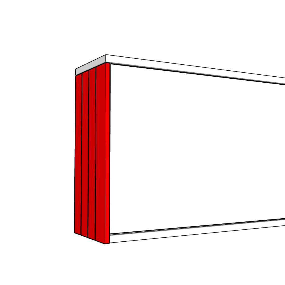 Bewdley Wall End Panel - T&G - MEDIUM - TYPE B