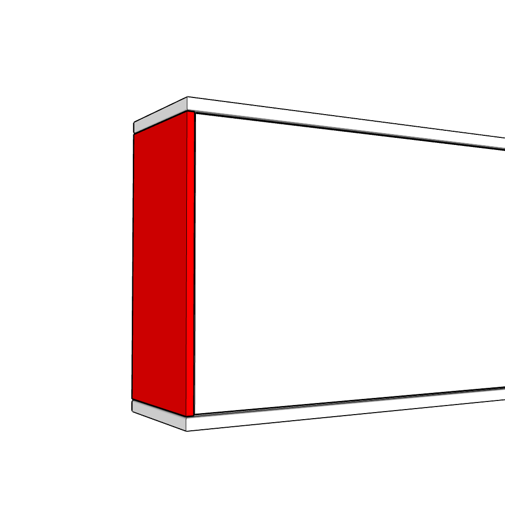 Bewdley Wall End Panel - Plain - MEDIUM - TYPE A