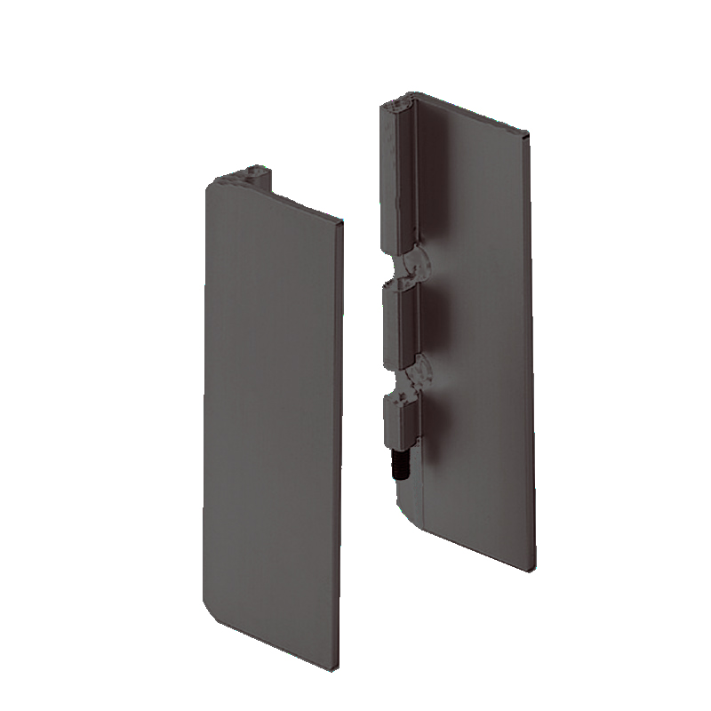 Mid Profile End Cap for True Handleless - Graphite Powder Coated