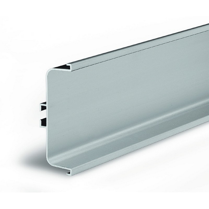 Mid Profile for True Handleless - 4.1m Length - Silver Anodised