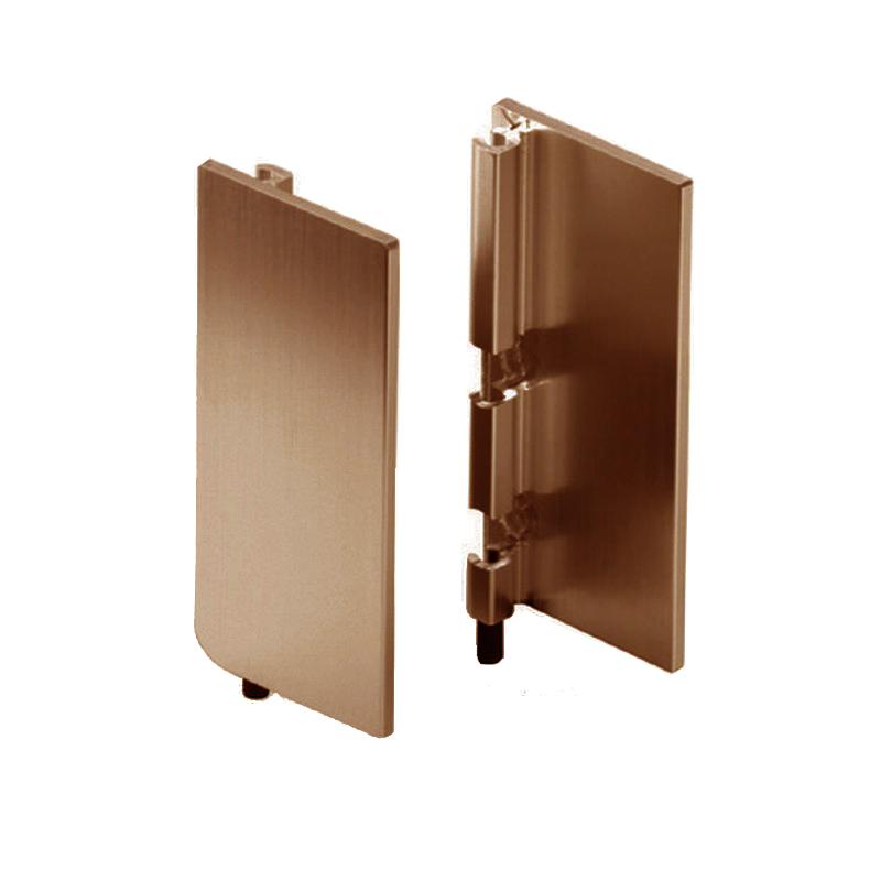 Top Profile End Cap for True Handleless - Brushed Copper Anodised