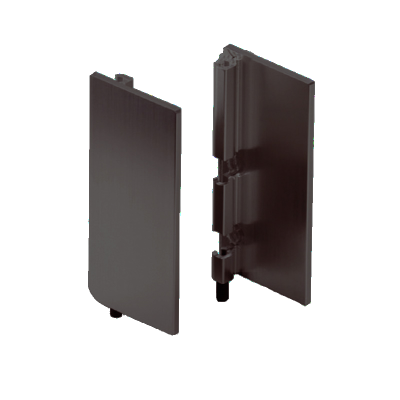 Top Profile End Cap for True Handleless - Graphite Powder Coated