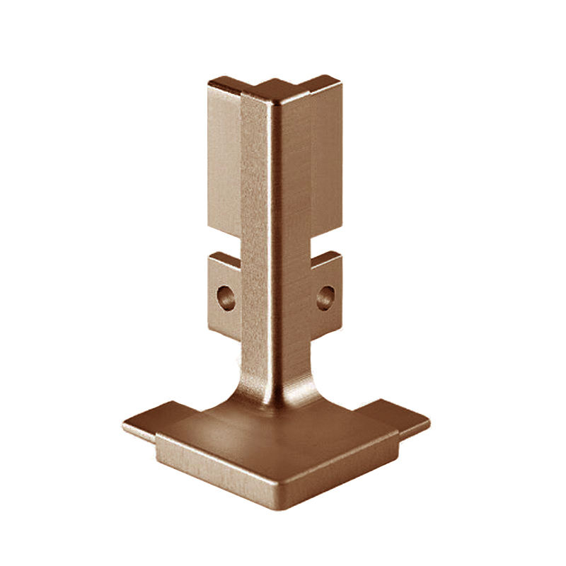 Top Profile External Corner Joint for True Handleless - Brushed Copper Anodised