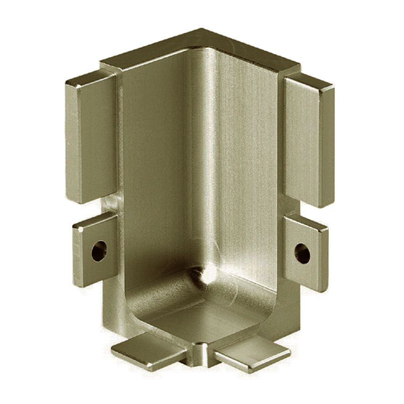 Top Profile Internal Corner Joint for True Handleless - Brushed Brass Anodised