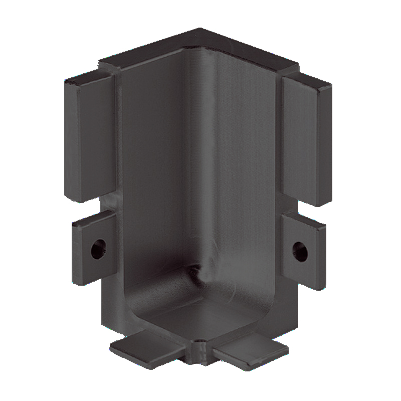 Top Profile Internal Corner Joint for True Handleless - Graphite Powder Coated