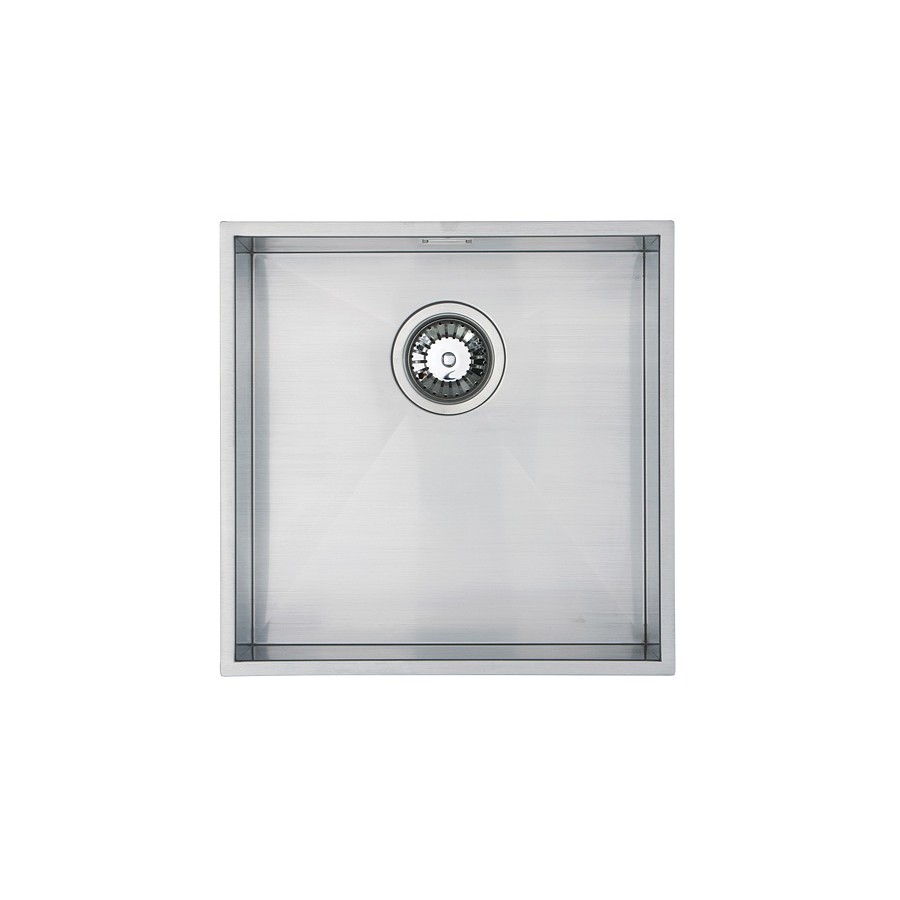 Ure 1.0 bowl Brushed Steel Undermount/Inset Sink