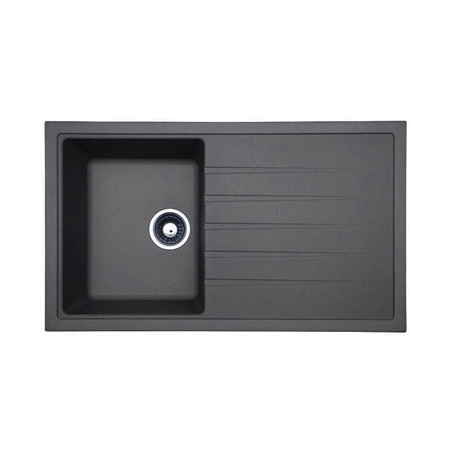 Winster 1.0 bowl Gunmetal Grey Granite Inset Sink