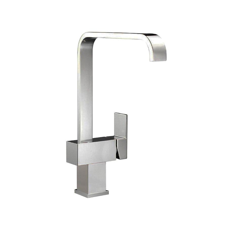 Vechte Brushed Steel Single Lever Mixer Tap