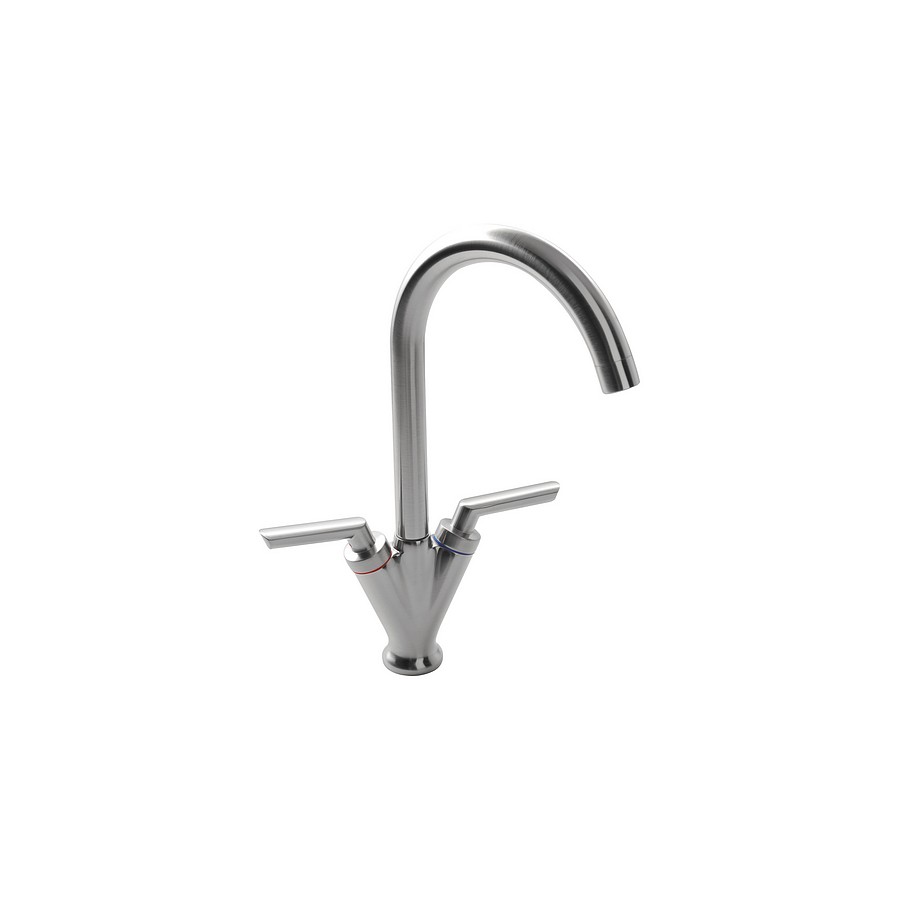 Moselle Chrome Twin Lever Mixer Tap