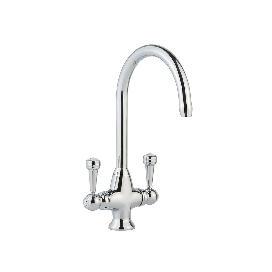 Sevron Chrome Twin Lever Mixer Tap