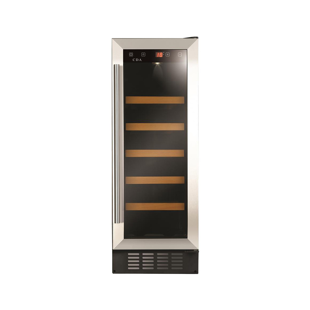 CDA FWC304SS 300mm Under Counter Wine Cooler, Stainless Steel, 20 Bottle