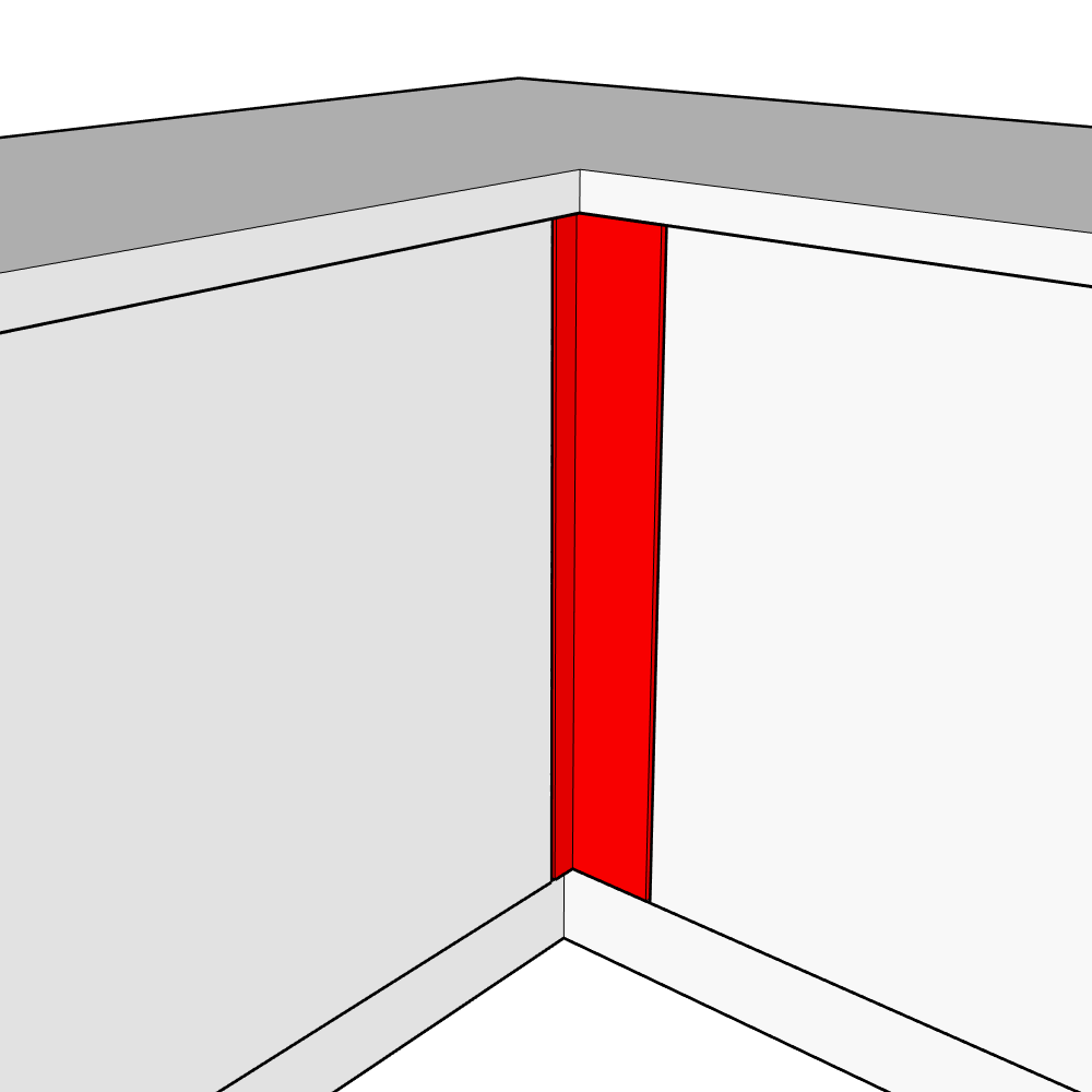 Bowood Adjustable Corner Post Set - 715 x 100 x 18mm (x2)