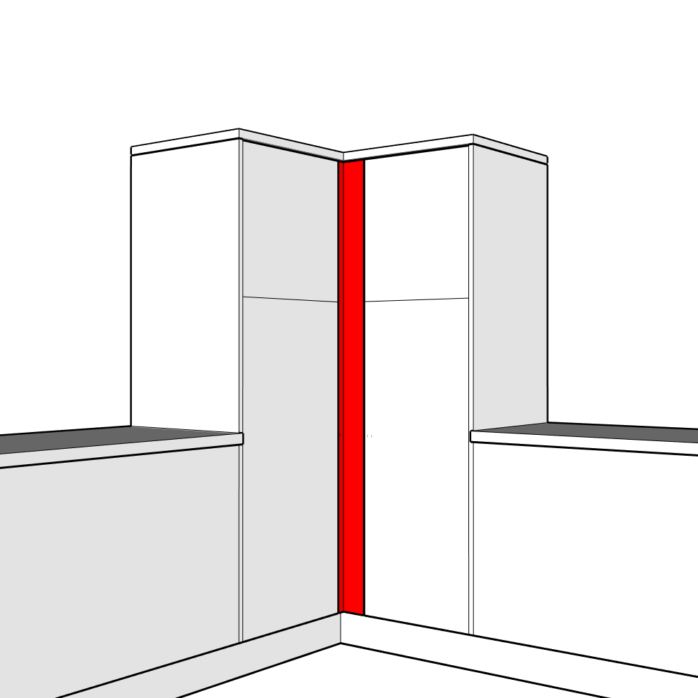 Bowood Adjustable Corner Post Set - 1820 x 100 x 18mm (x2)