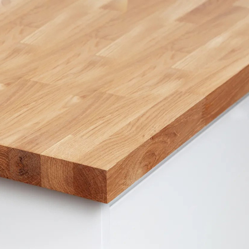 Natural Oak - Real Wood Worktop - 27mm Thick