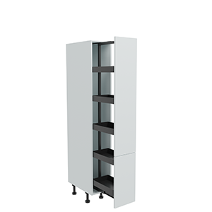 300mm Tall Planero Pull Out Larder Unit - 570mm Lower Door (Low)