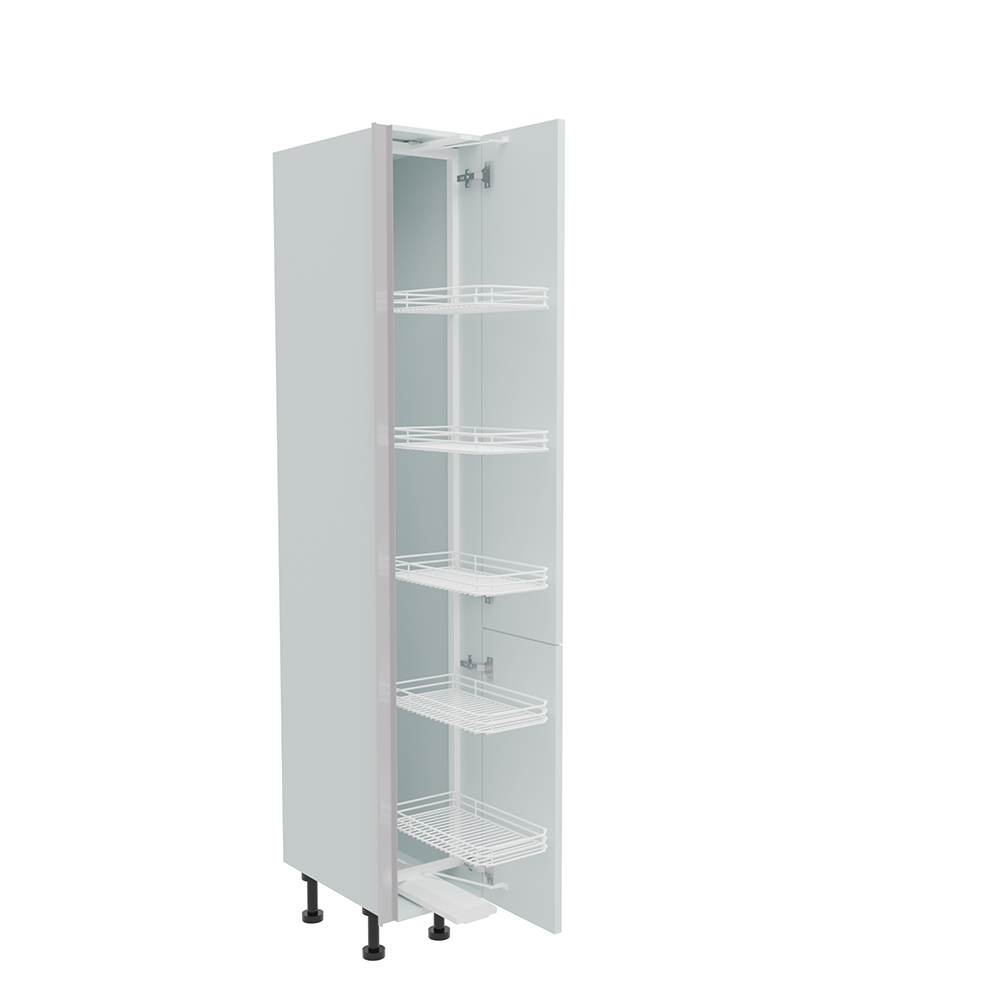 300mm True Handleless Tall Swing Out Larder Unit - Right Hand - 720mm Lower Door (Medium) 