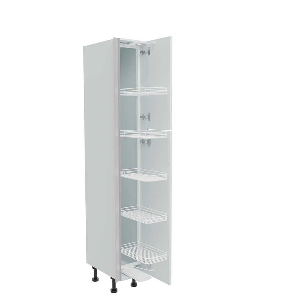 300mm True Handleless Tall Swing Out Larder Unit - Right Hand - 715mm Top Door (Medium)