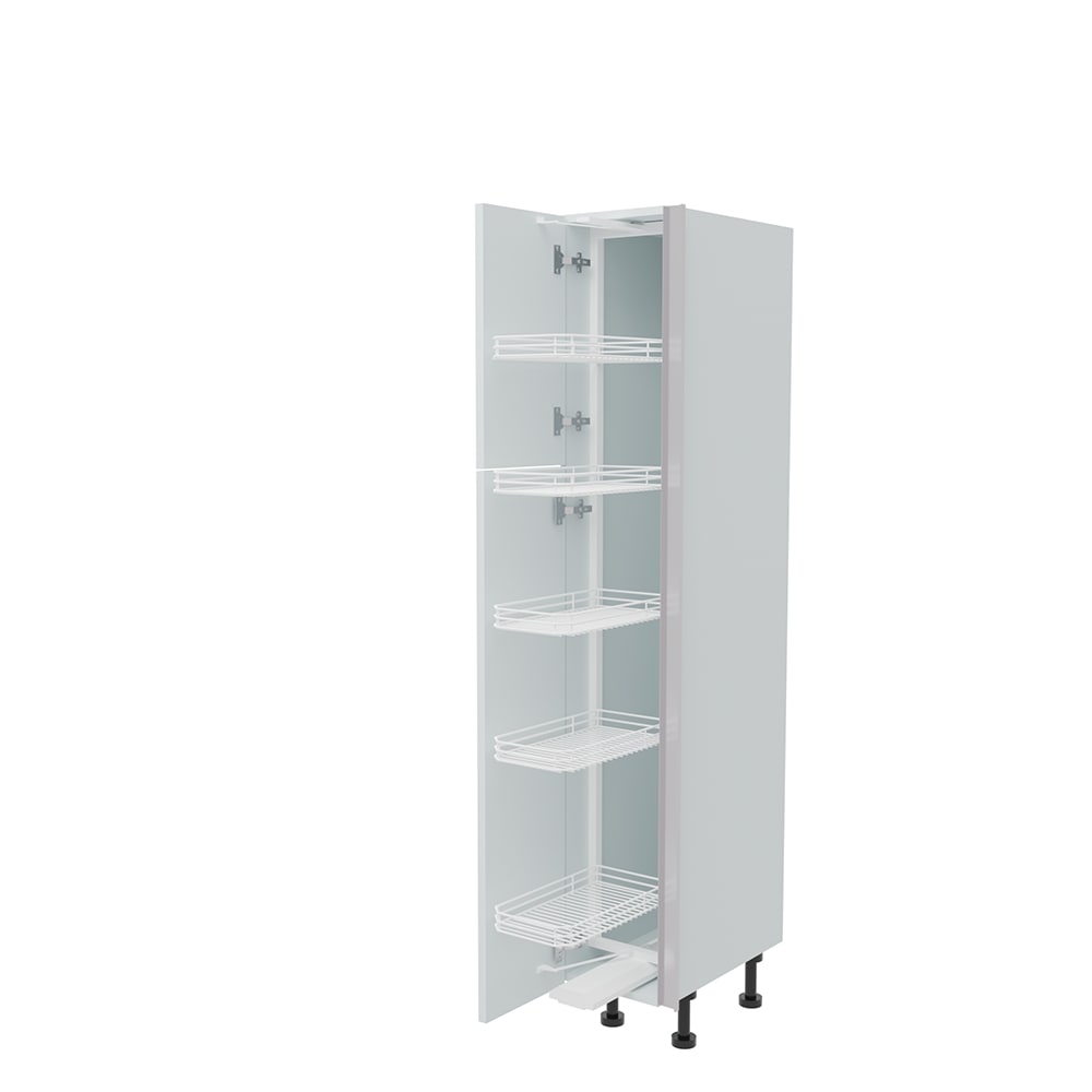 300mm True Handleless Tall Swing Out Larder Unit - (570mm Top Door) Right Hand - (Low)