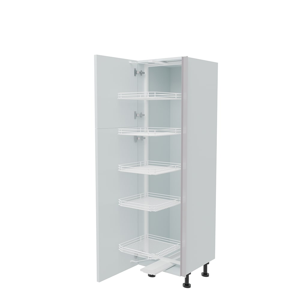 500mm True Handleless Tall Swing Out Larder Unit - (570mm Top Door) Left Hand - (Low)