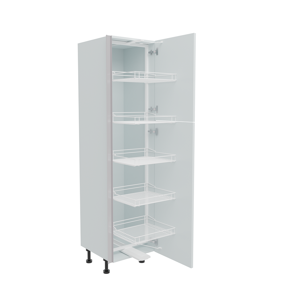 500mm True Handleless Tall Swing Out Larder Unit - Right Hand - 720mm Top Door (Medium) 